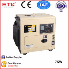 7kw Electrical Start Portable Silent Type Diesel Generator Set